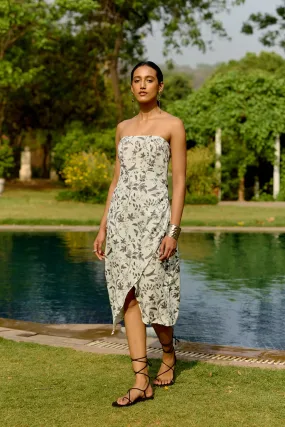DINA FLORAL DRESS - WHITE