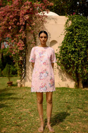 ROSEWOOD SCALLOPED DRESS